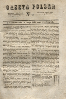 Gazeta Polska. 1829, Nro 48 (19 lutego)