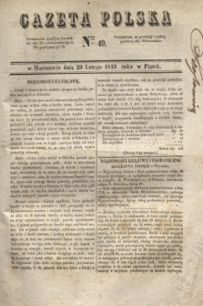 Gazeta Polska. 1829, Nro 49 (20 lutego)