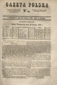 Gazeta Polska. 1829, Nro 50 (21 lutego)