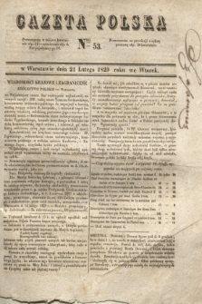 Gazeta Polska. 1829, Nro 53 (24 lutego)