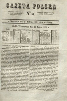 Gazeta Polska. 1829, Nro 54 (25 lutego)