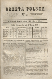 Gazeta Polska. 1829, Nro 57 (28 lutego)