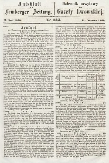 Amtsblatt zur Lemberger Zeitung = Dziennik Urzędowy do Gazety Lwowskiej. 1860, nr 133