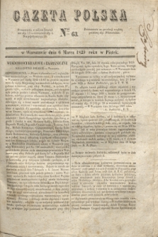 Gazeta Polska. 1829, Nro 63 (6 marca)