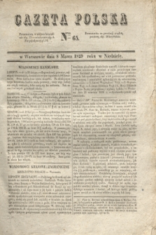 Gazeta Polska. 1829, Nro 65 (8 marca)