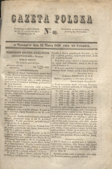 Gazeta Polska. 1829, Nro 69 (12 marca)