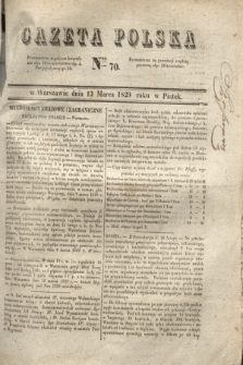 Gazeta Polska. 1829, Nro 70 (13 marca)