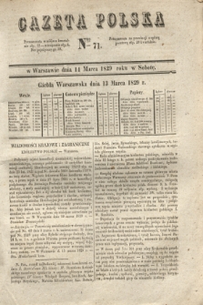 Gazeta Polska. 1829, Nro 71 (14 marca)