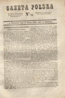 Gazeta Polska. 1829, Nro 72 (15 marca)