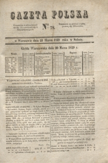 Gazeta Polska. 1829, Nro 78 (21 marca)