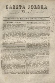 Gazeta Polska. 1829, Nro 114 (28 kwietnia)