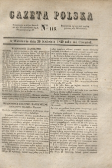 Gazeta Polska. 1829, Nro 116 (30 kwietnia)