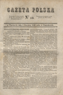 Gazeta Polska. 1829, Nro 145 (1 czerwca)