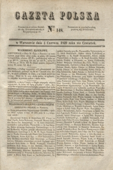 Gazeta Polska. 1829, Nro 148 (4 czerwca)