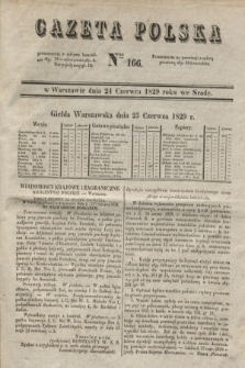Gazeta Polska. 1829, Nro 166 (24 czerwca)