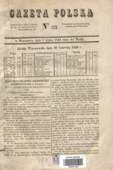 Gazeta Polska. 1829, Nro 172 (1 lipca)