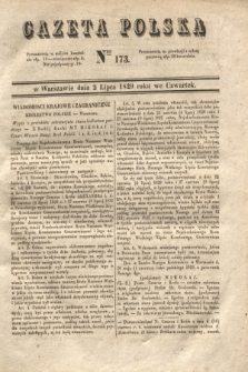 Gazeta Polska. 1829, Nro 173 (2 lipca)