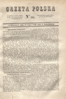 Gazeta Polska. 1829, Nro 184 (13 lipca)