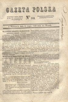 Gazeta Polska. 1829, Nro 185 (14 lipca)