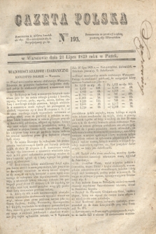Gazeta Polska. 1829, Nro 195 (24 lipca)