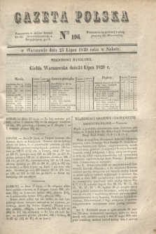 Gazeta Polska. 1829, Nro 196 (25 lipca)