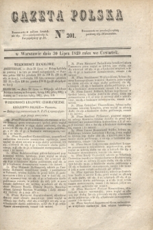 Gazeta Polska. 1829, Nro 201 (30 lipca) + dod.