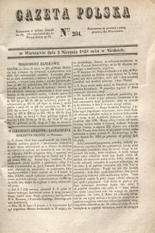 Gazeta Polska. 1829, Nro 204 (2 sierpnia)