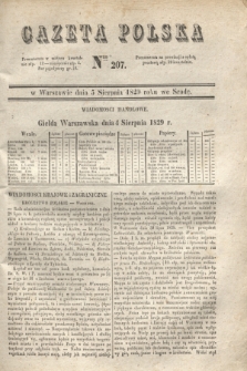 Gazeta Polska. 1829, Nro 207 (5 sierpnia)