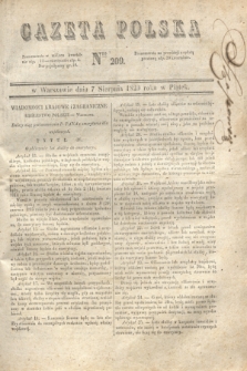 Gazeta Polska. 1829, Nro 209 (7 sierpnia)