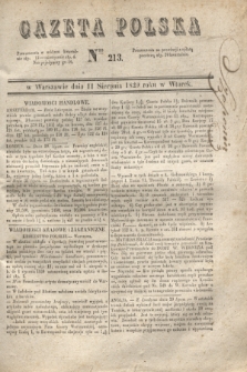 Gazeta Polska. 1829, Nro 213 (11 sierpnia) + dod.