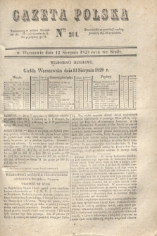 Gazeta Polska. 1829, Nro 214 (12 sierpnia)