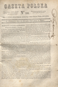 Gazeta Polska. 1829, Nro 216 (14 sierpnia)