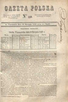 Gazeta Polska. 1829, Nro 220 (19 sierpnia)