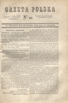 Gazeta Polska. 1829, Nro 221 (20 sierpnia)