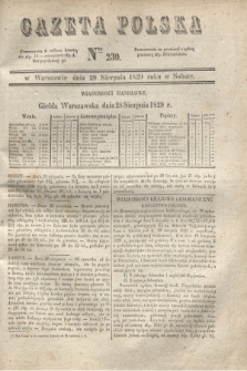 Gazeta Polska. 1829, Nro 230 (29 sierpnia)