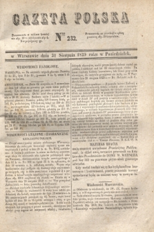 Gazeta Polska. 1829, Nro 232 (31 sierpnia)