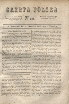 Gazeta Polska. 1829, Nro 244 (13 września)