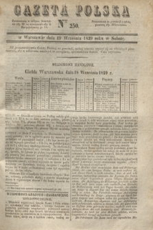 Gazeta Polska. 1829, Nro 250 (19 września)