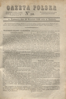 Gazeta Polska. 1829, Nro 251 (20 września)