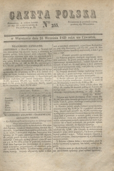 Gazeta Polska. 1829, Nro 255 (24 września)