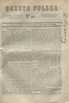 Gazeta Polska. 1829, Nro 263 (2 października)