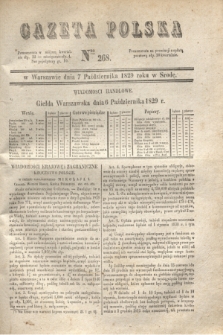Gazeta Polska. 1829, Nro 268 (7 października)