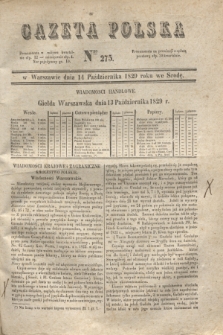 Gazeta Polska. 1829, Nro 275 (14 października)