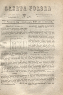 Gazeta Polska. 1829, Nro 276 (15 października)