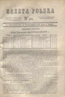 Gazeta Polska. 1829, Nro 278 (17 października)