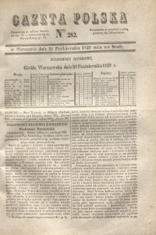 Gazeta Polska. 1829, Nro 282 (21 października)