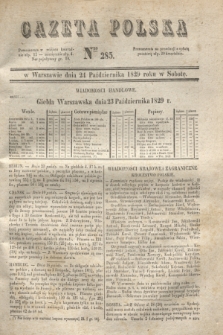 Gazeta Polska. 1829, Nro 285 (24 października)