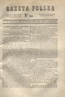 Gazeta Polska. 1829, Nro 286 (25 października)