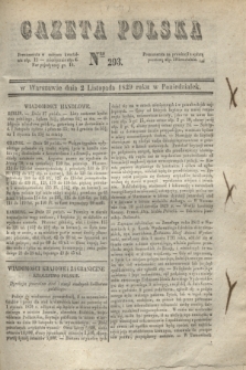 Gazeta Polska. 1829, Nro 293 (2 listopada)