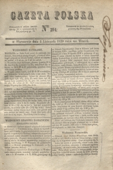 Gazeta Polska. 1829, Nro 294 (3 listopada)